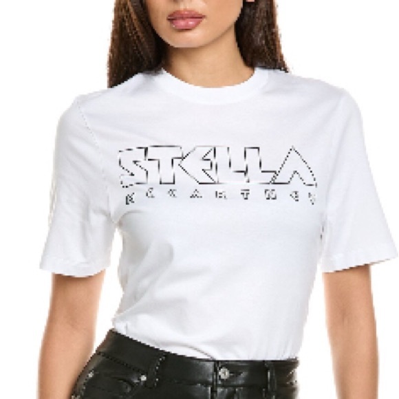 Stella McCartney White Graphic Tee - Picture 1 of 4